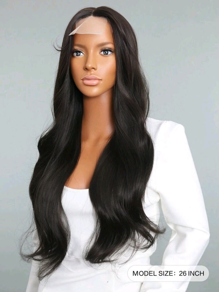 Heat Resistant Body Wave Black Wig