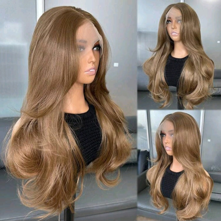 Brown Glueless Lace Front Wig