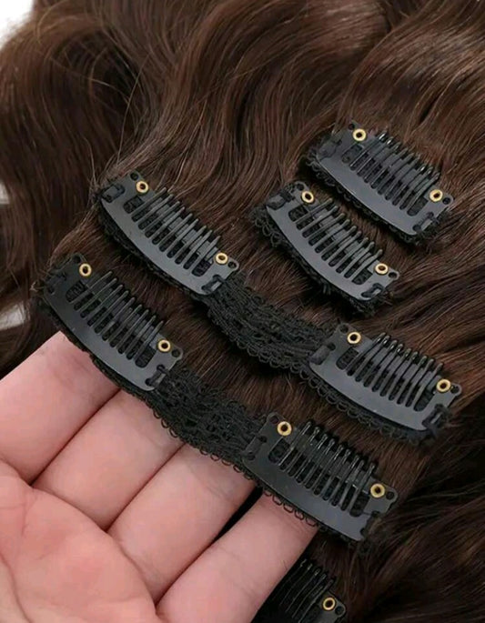 Brown Clip-In  Hair Extensions