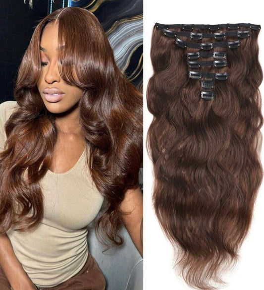 8Pcs Clip In Hair Extensions
